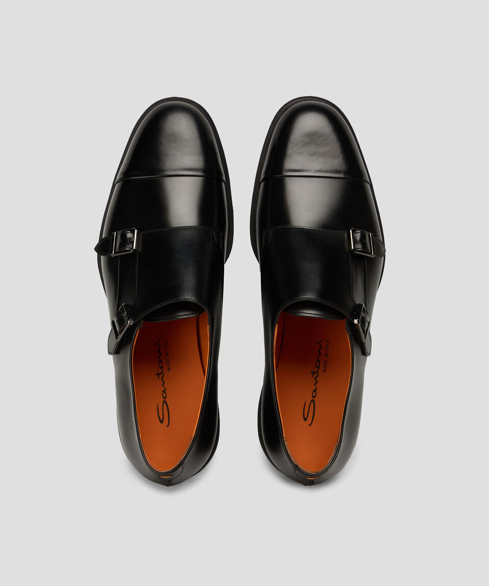 MGEO19369NEABPOHN01 EASY-DB-A-POHN01 HERITAGE,DOUBLE MONK SANTONI FW26 - BLACK