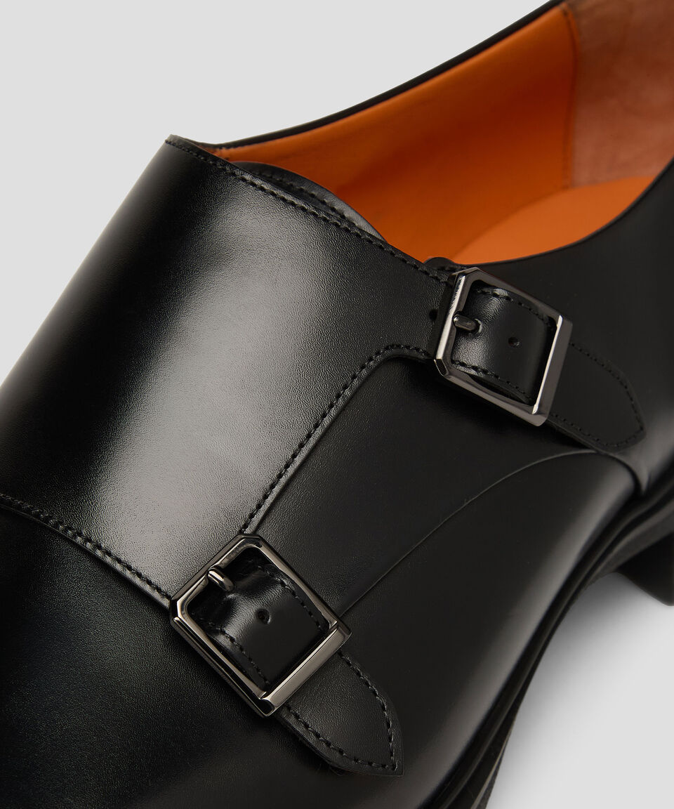 MGEO19369NEABPOHN01 EASY-DB-A-POHN01 HERITAGE,DOUBLE MONK SANTONI FW26 - BLACK