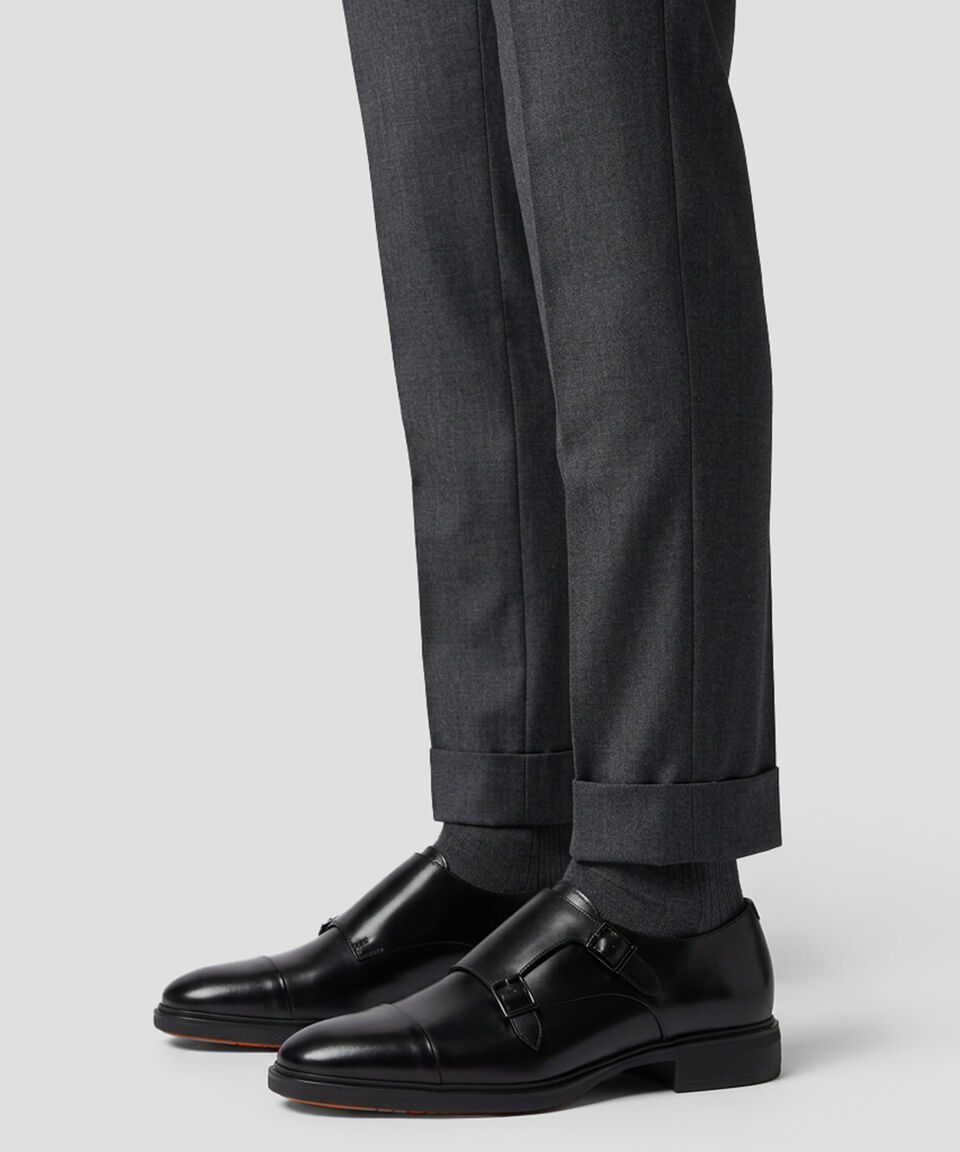 MGEO19369NEABPOHN01 EASY-DB-A-POHN01 HERITAGE,DOUBLE MONK SANTONI FW26 - BLACK