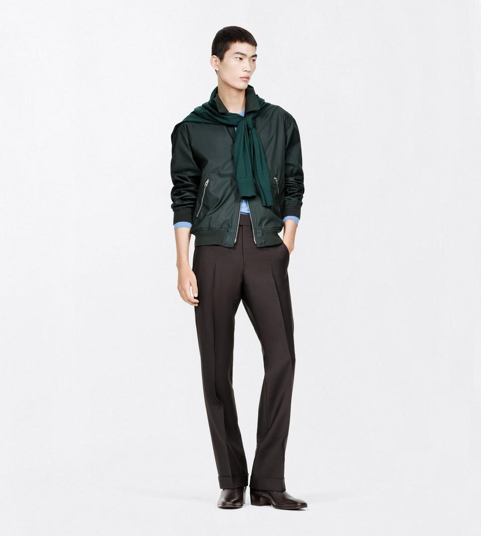 KCL082 YMK073 KNITWEAR LONG SLEEVE CREW NECK KNITTED TOM FORD FW26 - CLOVER GREEN