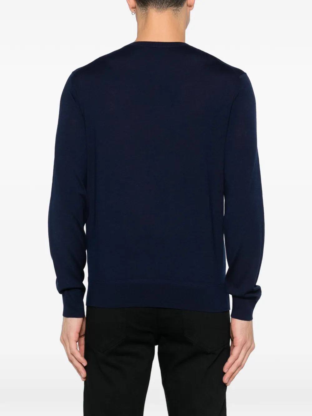 KCL077 YMW103 KNITWEAR CREW NECK KNITTED TOM FORD FW26 - NAVY BLAZER