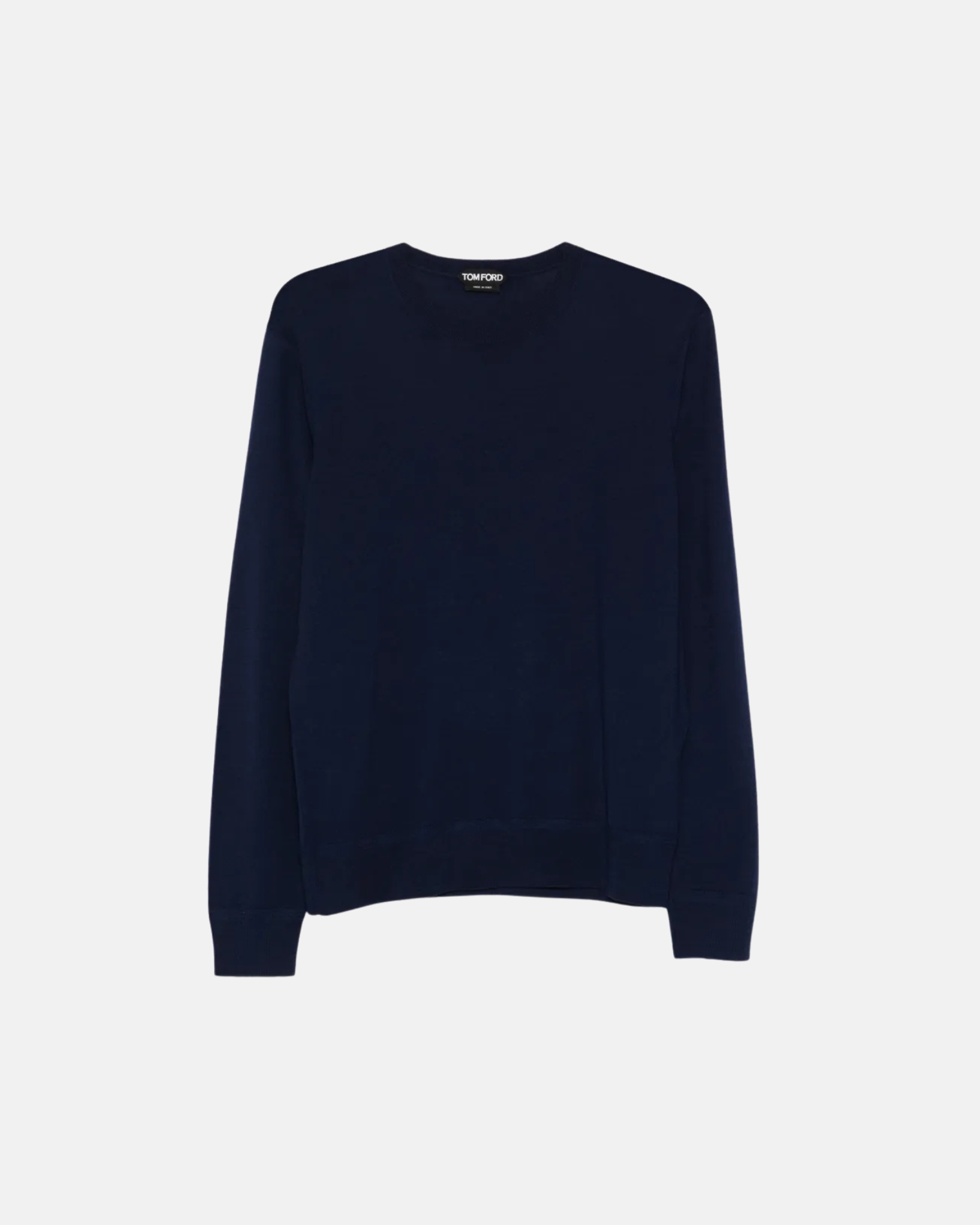 KCL077 YMW103 KNITWEAR CREW NECK KNITTED TOM FORD FW26 - NAVY BLAZER