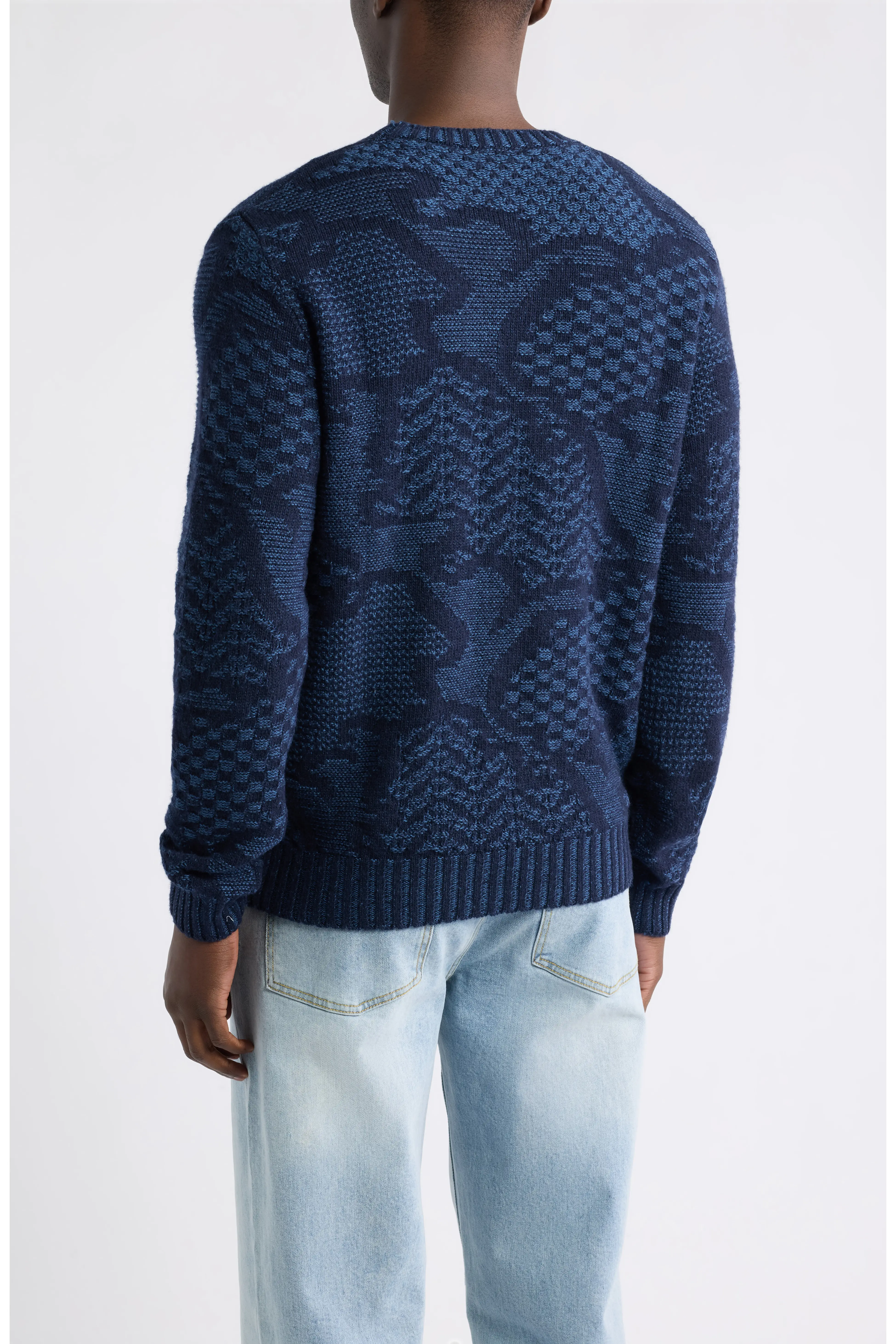 MRKF0096AQ12X ROMA KNITTED C-NECK ETRO FW26 - BLUE NAVY