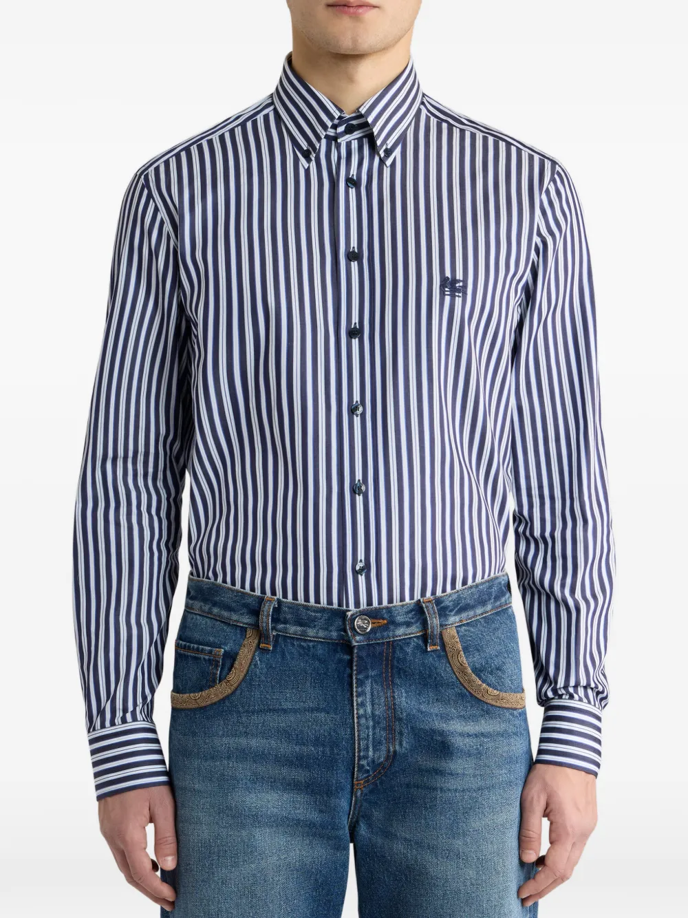 MRIB000499TR51A SHIRT ROMA LOGO BD ETRO FW26 - MULTICOLOR