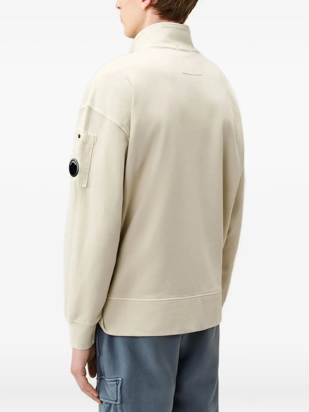 21CMSS020A006372M SWEATSHIRTS-POLO COLLAR C.P. COMPANY FW26 - SILVER BIRCH