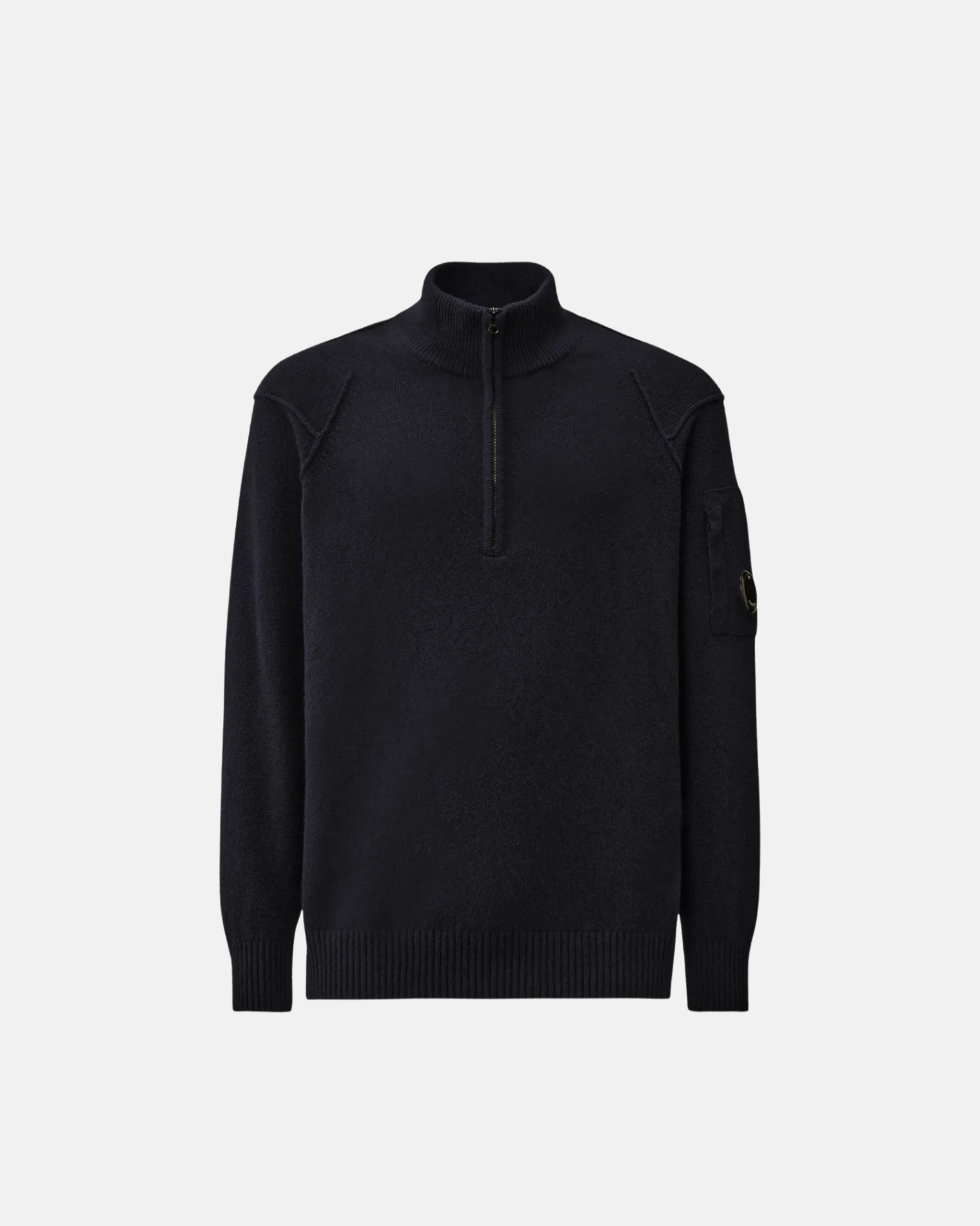 21CMKN263A110509A KNITWEAR-POLO COLLAR C.P. COMPANY FW26 - BLACK