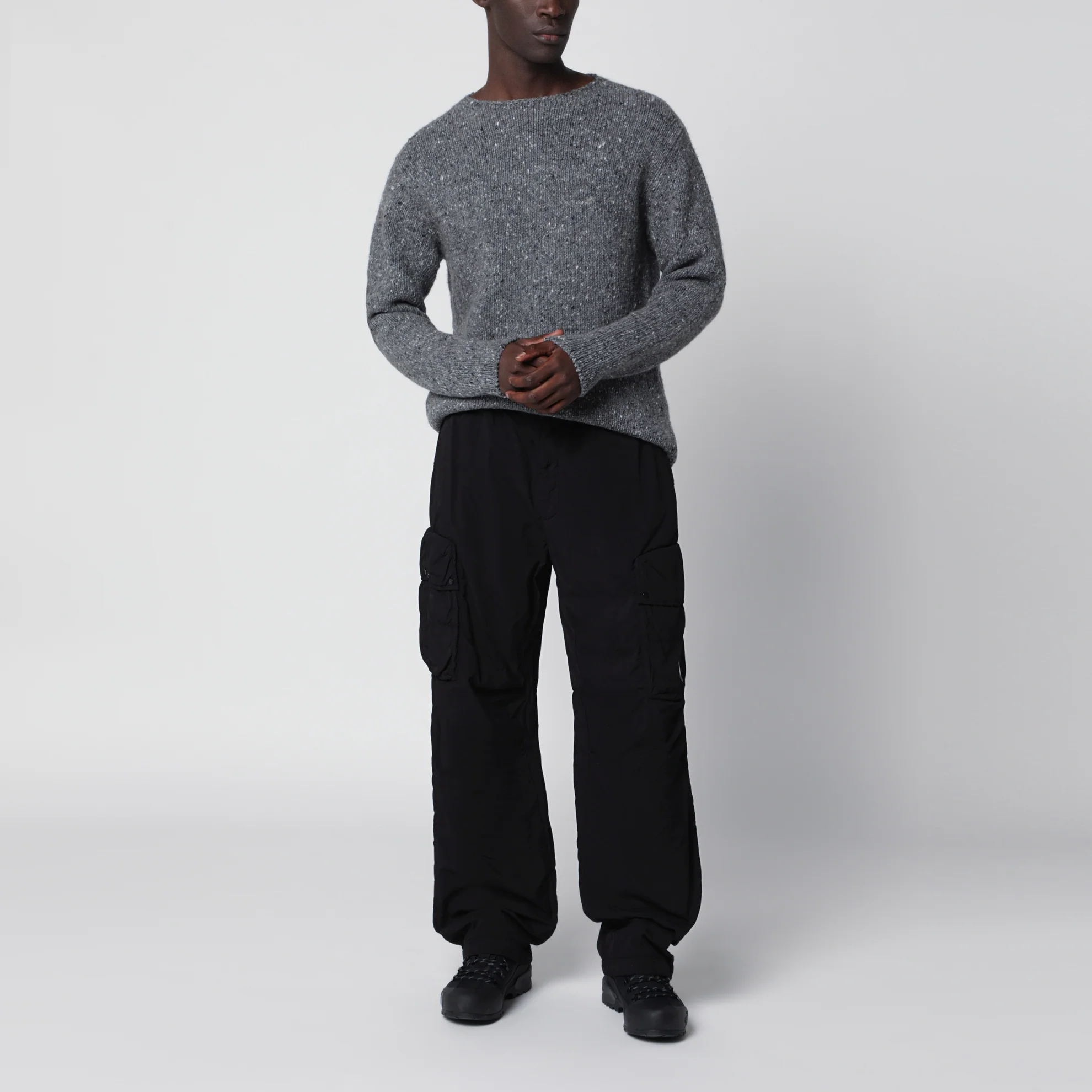 21CMPA238A110435G PANTS-CARGO PANT C.P. COMPANY FW26 - BLACK