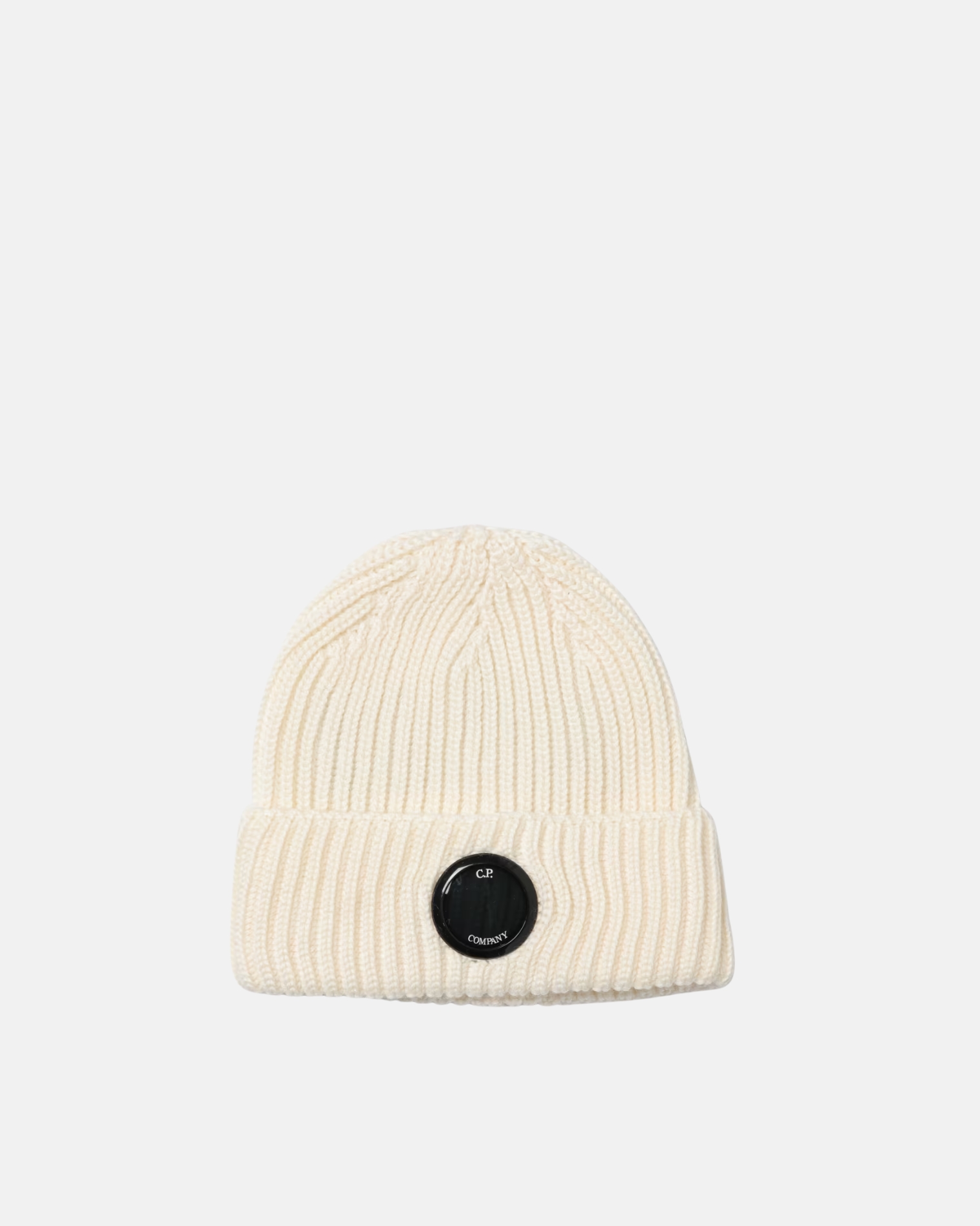 RFCMAC739A005509A ACCESSORIES-KNIT CAP C.P. COMPANY FW26 - GAUZE WHITE